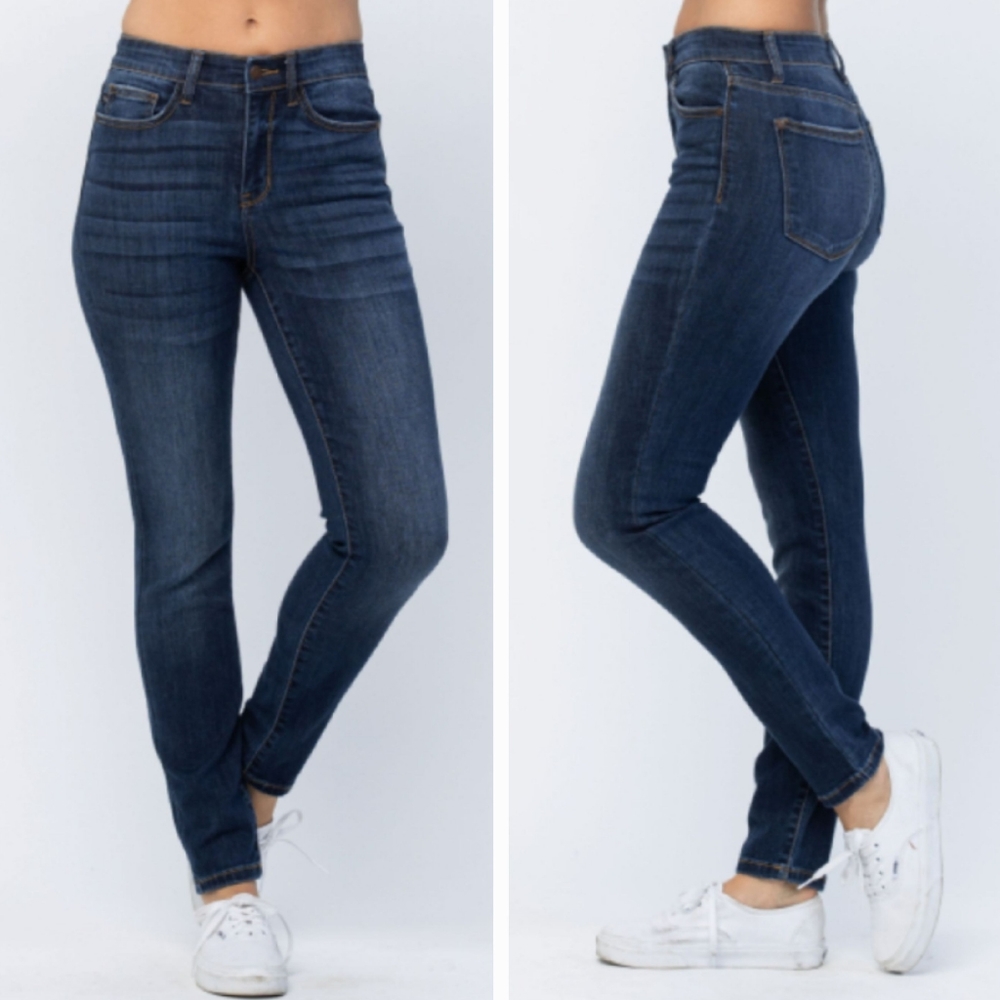 Judy Blue Mid rise dark wash Relaxed fit Denim Jeans size 9/29 - Picture 16 of 16